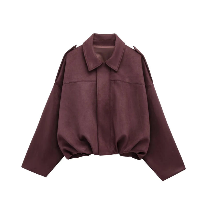 Sophie | Trendig Oversized Jacka med Mocka-Look 7