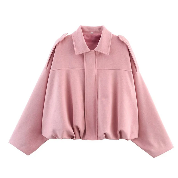 Sophie | Trendig Oversized Jacka med Mocka-Look 9