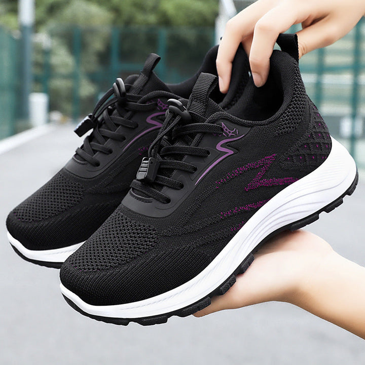 Sophie | Ventilerande Sneakers Dam med Flyknit och Snörning 2