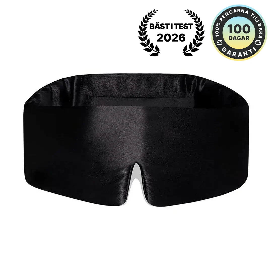 Sovmask Siden | Hypoallergenisk Sovmask med 100% Ljusblockering | För Djupare Sömn och Fräschare Hud 0
