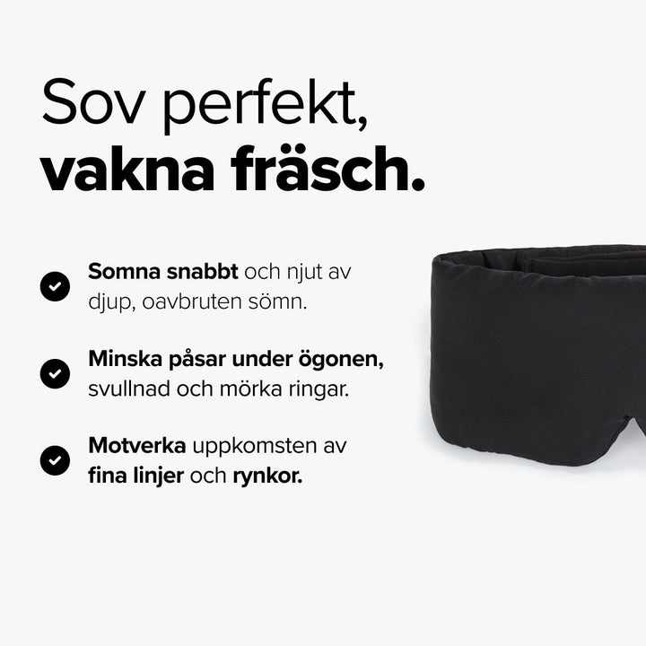Sovmask Siden | Hypoallergenisk Sovmask med 100% Ljusblockering | För Djupare Sömn och Fräschare Hud 1