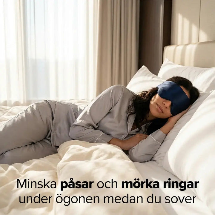 Sovmask Siden | Hypoallergenisk Sovmask med 100% Ljusblockering | För Djupare Sömn och Fräschare Hud 4