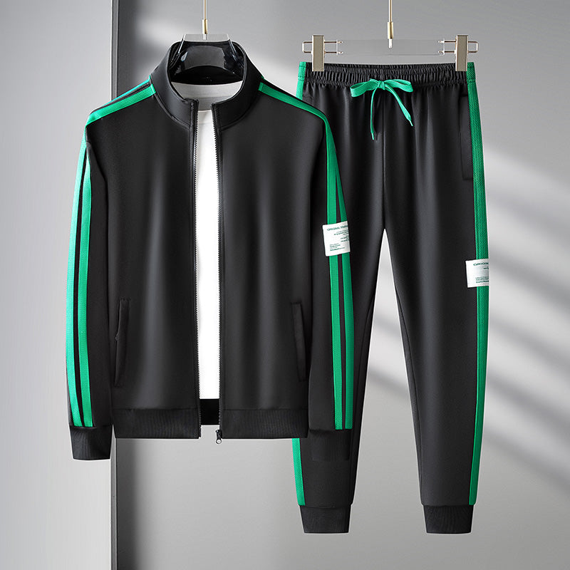 Sportig Träningsoverall för Män med Dragkedja &amp; Justerbar Midja | Modern Design för Aktiv Livsstil 0