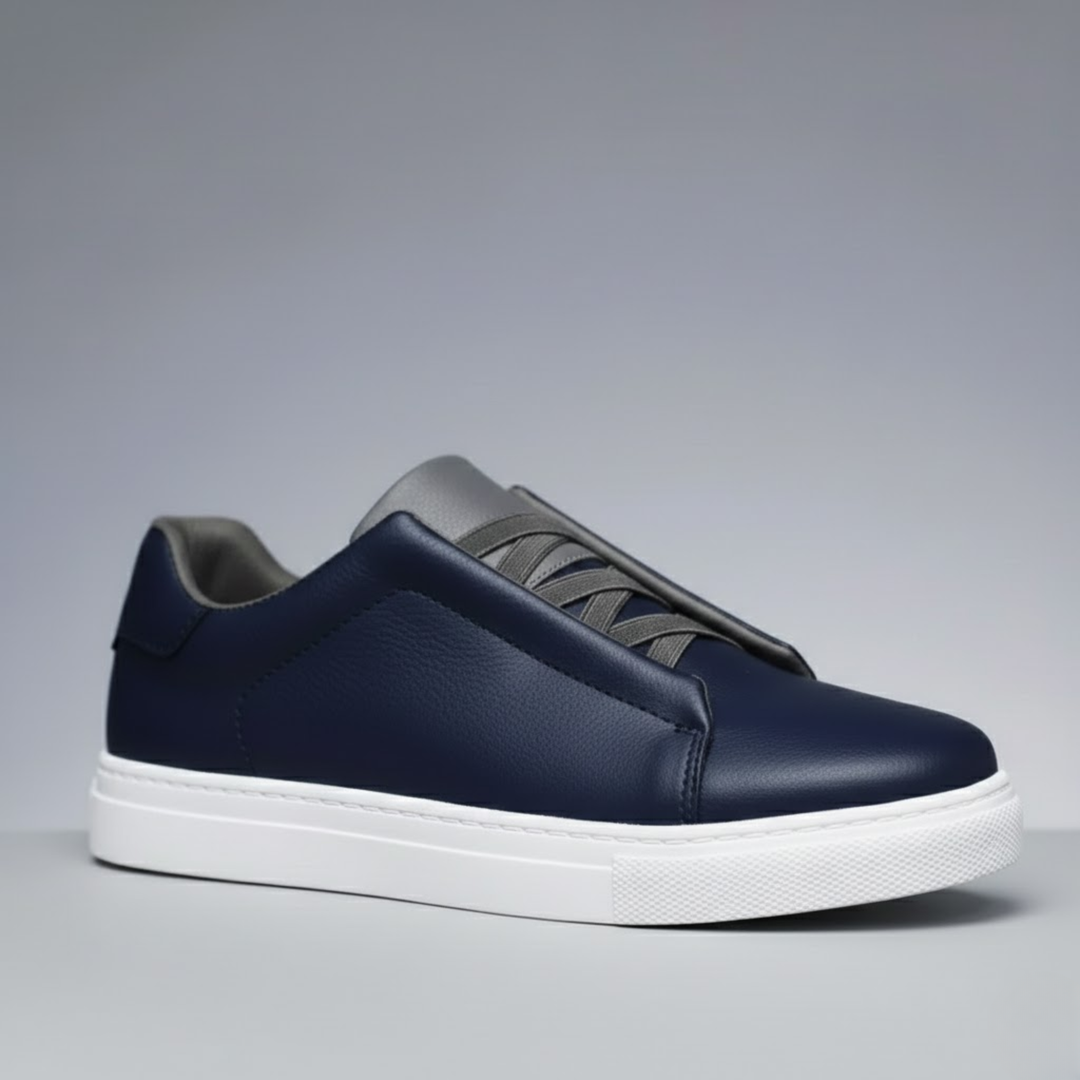 Sportiga Låga Sneakers för Män med Vadderad Innersula | Komfortabel Design för Vardagligt Bruk 0
