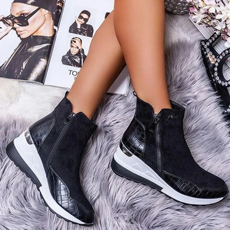 Sportiva Ankelboots Dam med Dold Kil och Dragkedja | Bekväm Design för Aktiv Livsstil 3