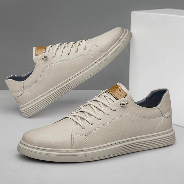 Stiliga Sneakers | Herrsneakers med Låg Snörning &amp; Bekväm Platt Sula för Vardaglig Stil 1