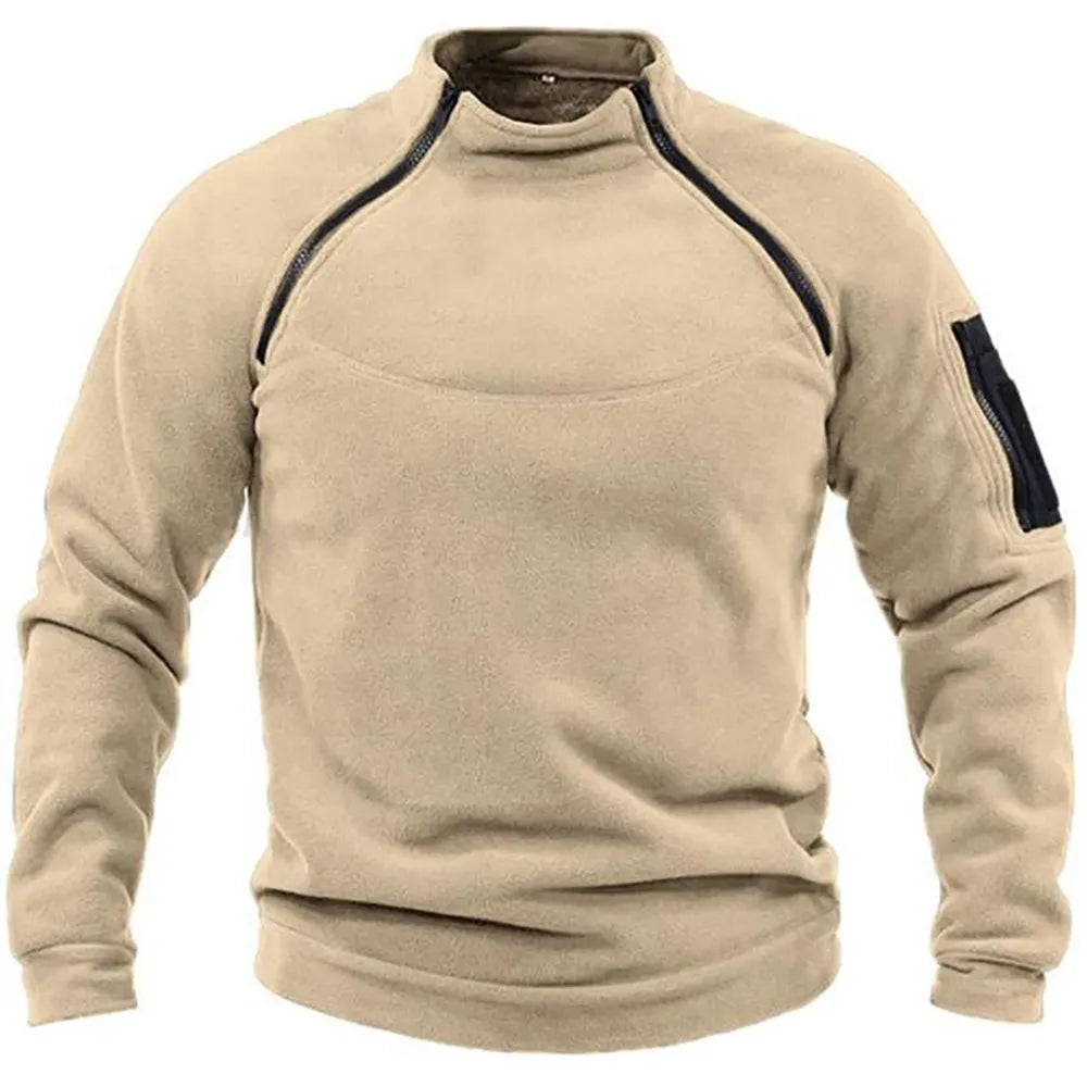 Taktisk Fleecejacka för Män med Isolerande Design | Mångsidig och Bekväm för Utomhusbruk 3
