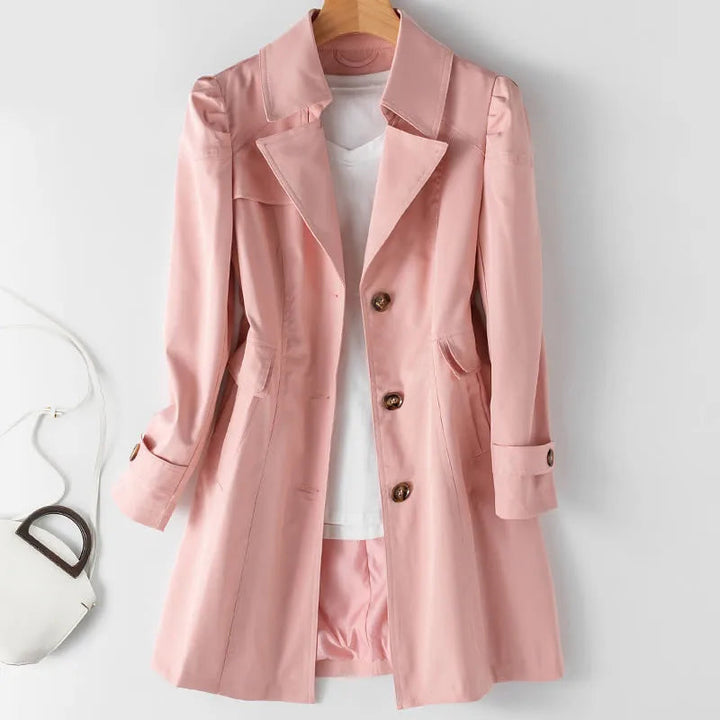 Tidlös Trenchcoat för Kvinnor med Avslappnad Passform | Elegant Design för Vardagsbruk 1