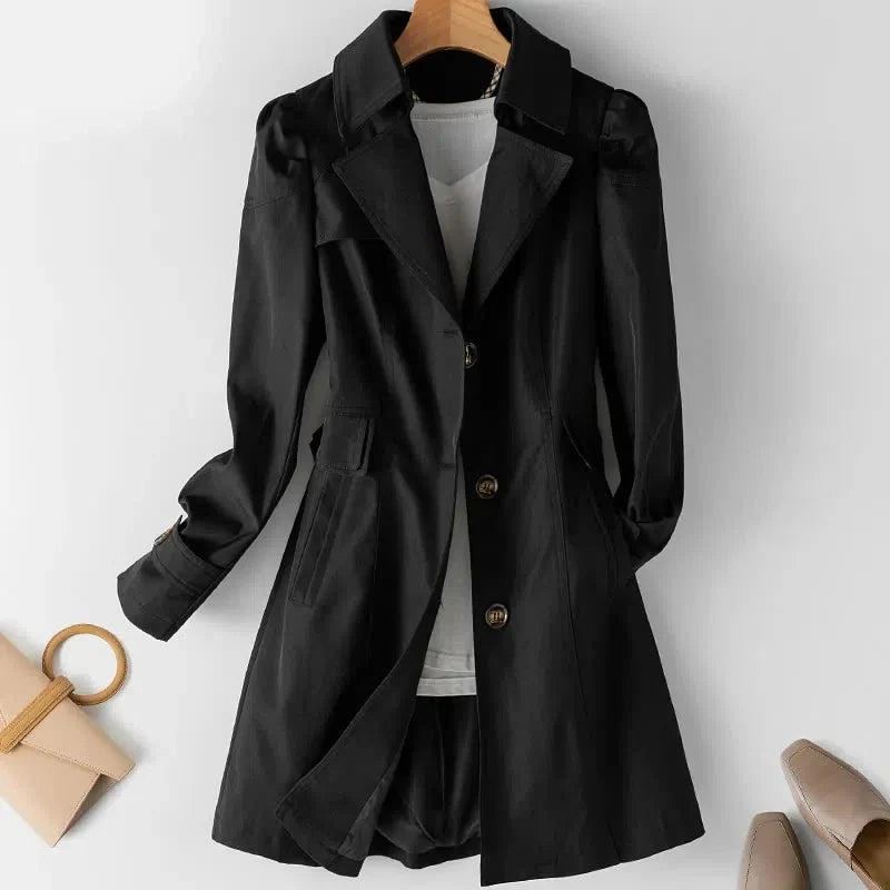 Tidlös Trenchcoat för Kvinnor med Avslappnad Passform | Elegant Design för Vardagsbruk 2