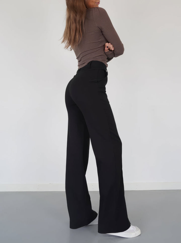 Tidlösa Vida Ben Byxor Dam med Skrynkbeständig Yta | Elegant & Bekväm Stil 1