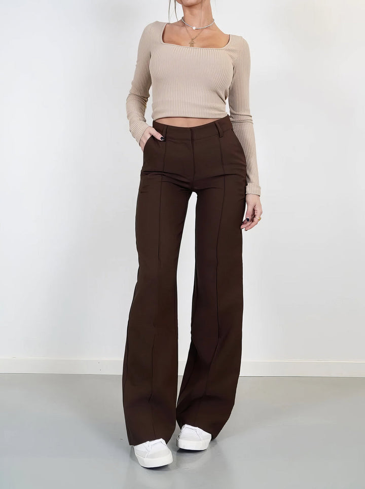 Tidlösa Vida Ben Byxor Dam med Skrynkbeständig Yta | Elegant & Bekväm Stil 6