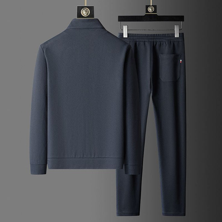 Träningsoverallset | Elegant Jacka med Dragkedja &amp; Taperade Joggingbyxor | Komfortabel Design för Aktiv Livsstil 2