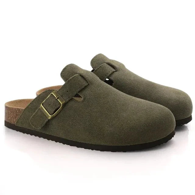 Träskor för Män | Slip-On Mockaspänne med Justerbar Passform | Komfortabel Design för Vardagsbruk 4