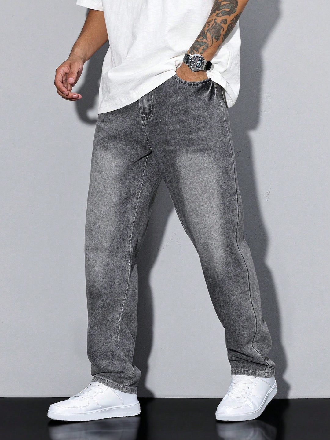 Urban Style | Baggy Jeans Herr med Avslappnad Passform | Modern Design för Komfort och Stil 1