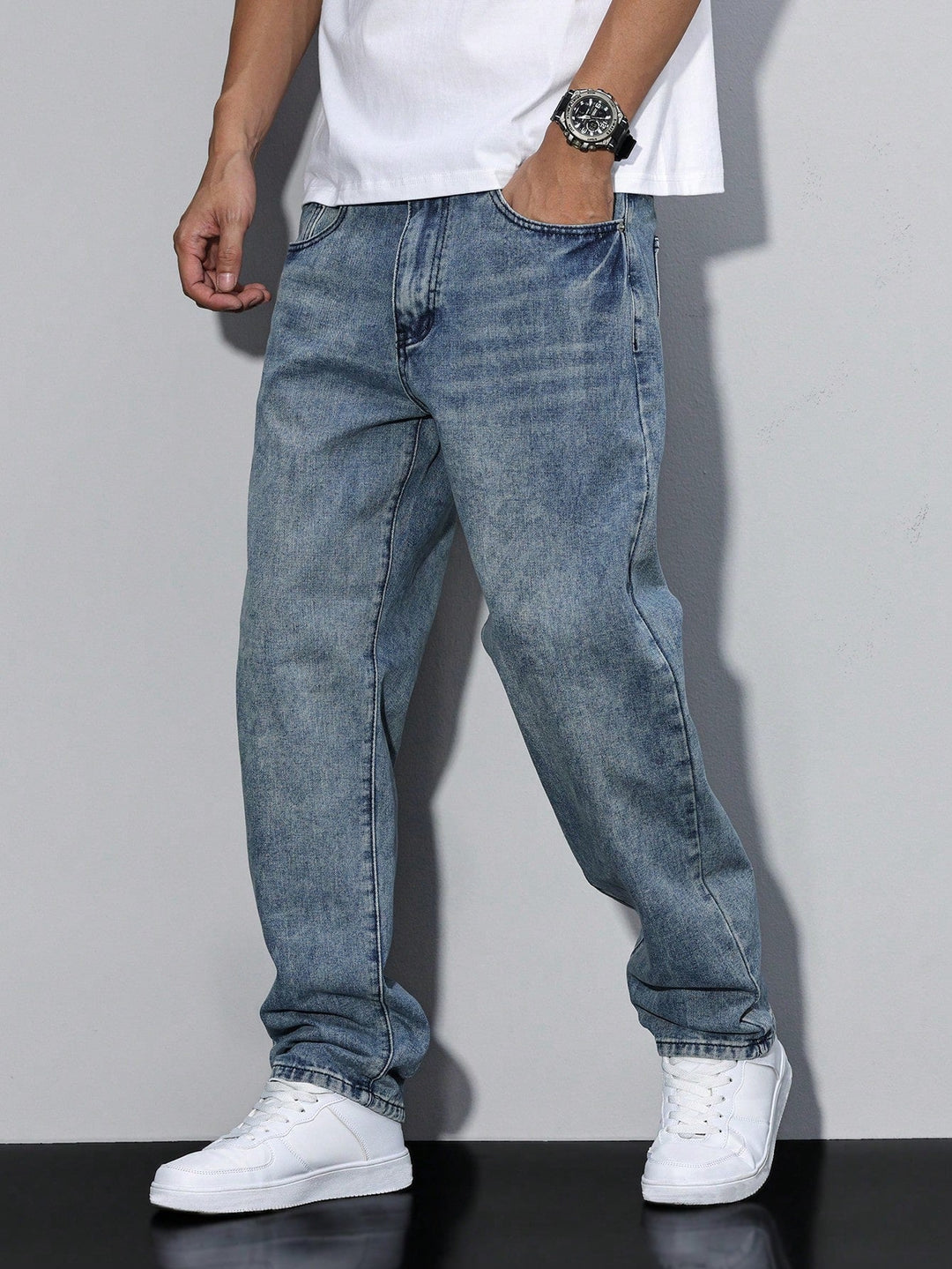Urban Style | Baggy Jeans Herr med Avslappnad Passform | Modern Design för Komfort och Stil 2