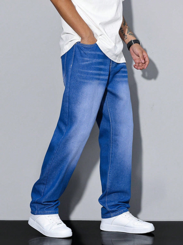 Urban Style | Baggy Jeans Herr med Avslappnad Passform | Modern Design för Komfort och Stil 4