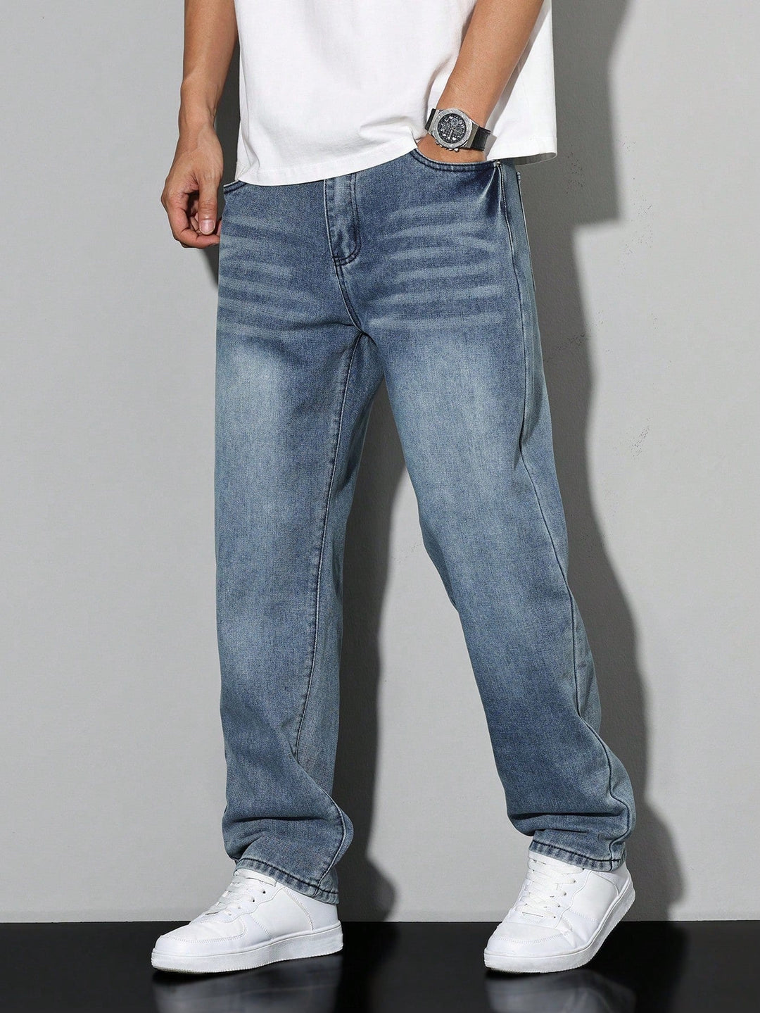 Urban Style | Baggy Jeans Herr med Avslappnad Passform | Modern Design för Komfort och Stil 5