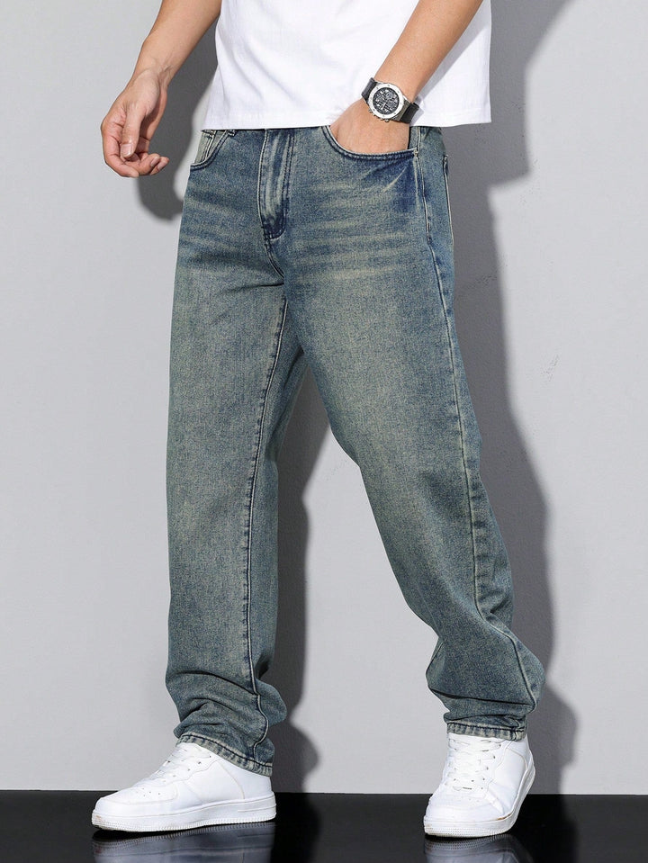 Urban Style | Baggy Jeans Herr med Avslappnad Passform | Modern Design för Komfort och Stil 7