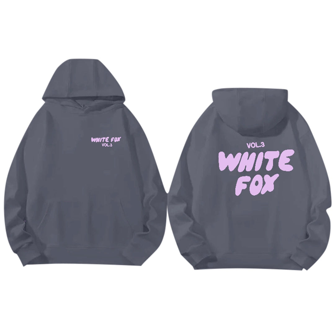 Urban Style | Grå Hoodie med Grafisk Design &amp; Justerbar Huva för Avslappnad Komfort 0