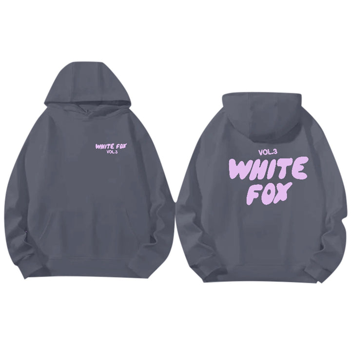 Urban Style | Grå Hoodie med Grafisk Design &amp; Justerbar Huva för Avslappnad Komfort 0
