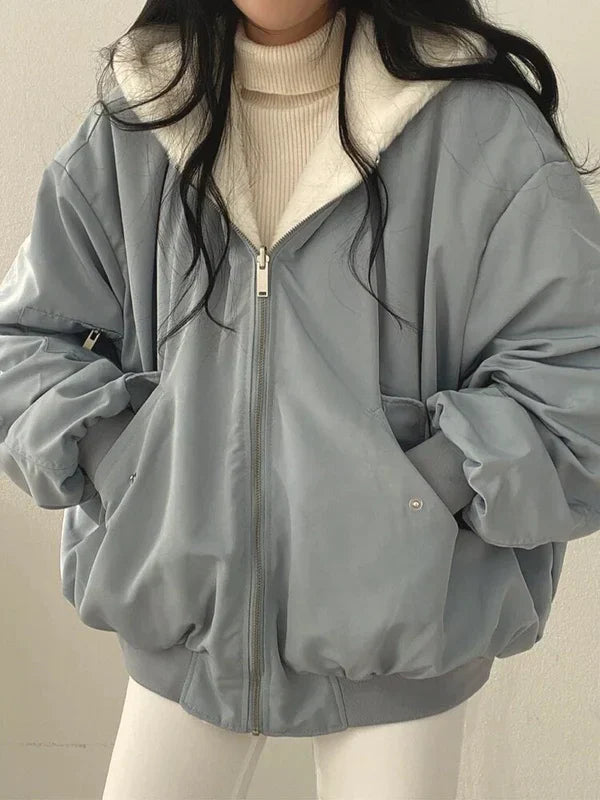 Vändbar Vinterjacka Dam | Oversize Design med Hög Isolering | Chic och Mångsidig för Kalla Dagar 0