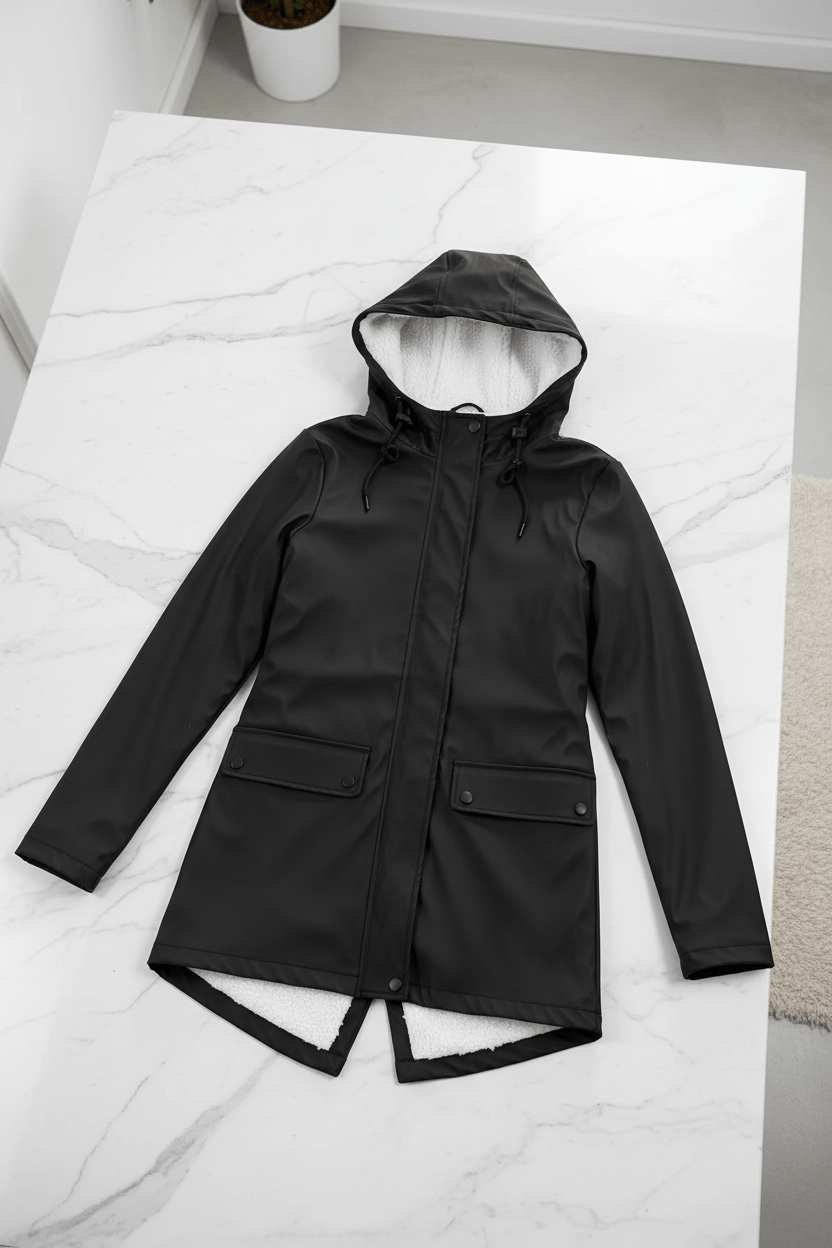 Vattentät Kappa med Huva och Skräddarsydd Passform för Elegant Stil 7