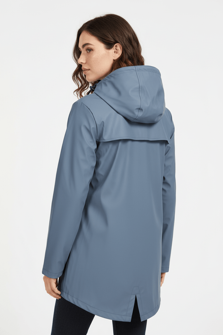Vattentät Kappa med Huva och Skräddarsydd Passform för Elegant Stil 8