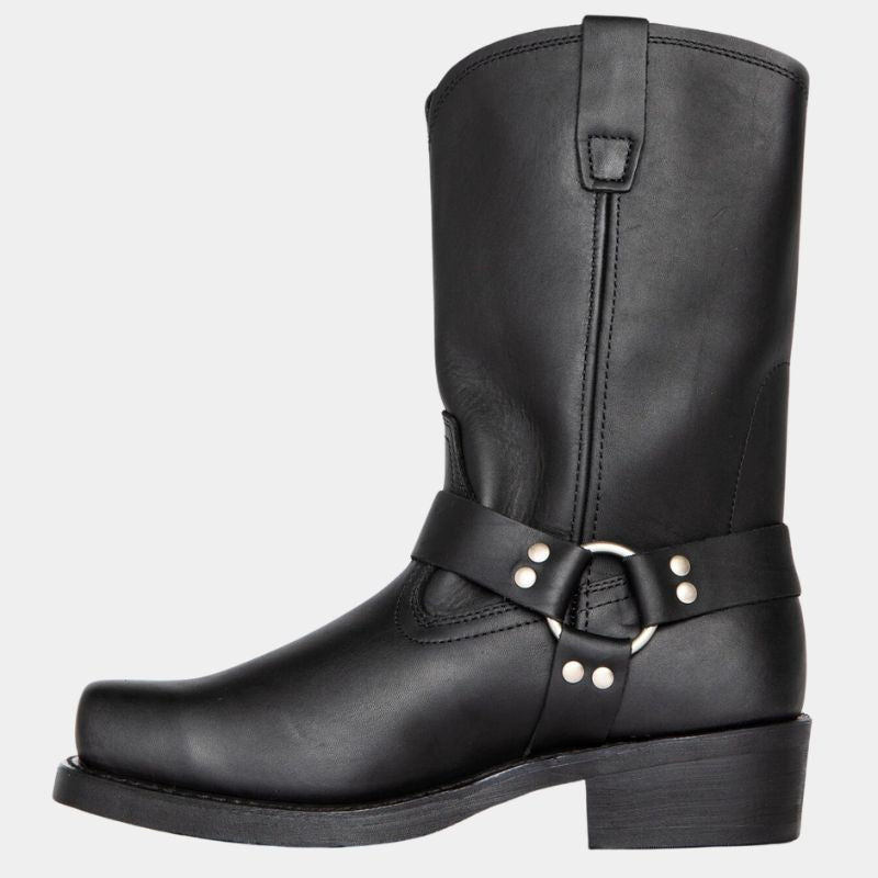 Vintage Cowboystövlar | Slitstarka Stövlar med Fyrkantig Tå | Perfekta för Äventyr och Urban Stil 0