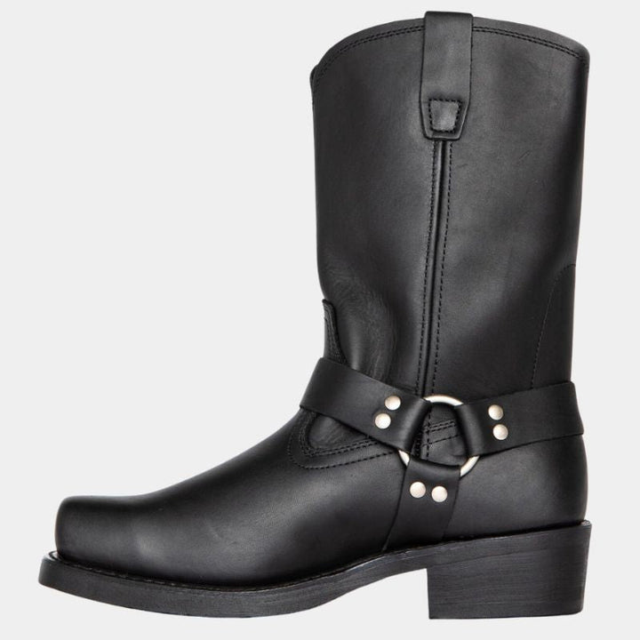 Vintage Cowboystövlar | Slitstarka Stövlar med Fyrkantig Tå | Perfekta för Äventyr och Urban Stil 0