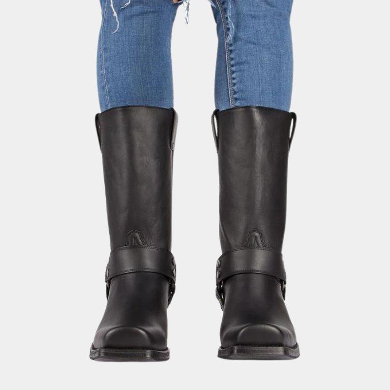 Vintage Cowboystövlar | Slitstarka Stövlar med Fyrkantig Tå | Perfekta för Äventyr och Urban Stil 2