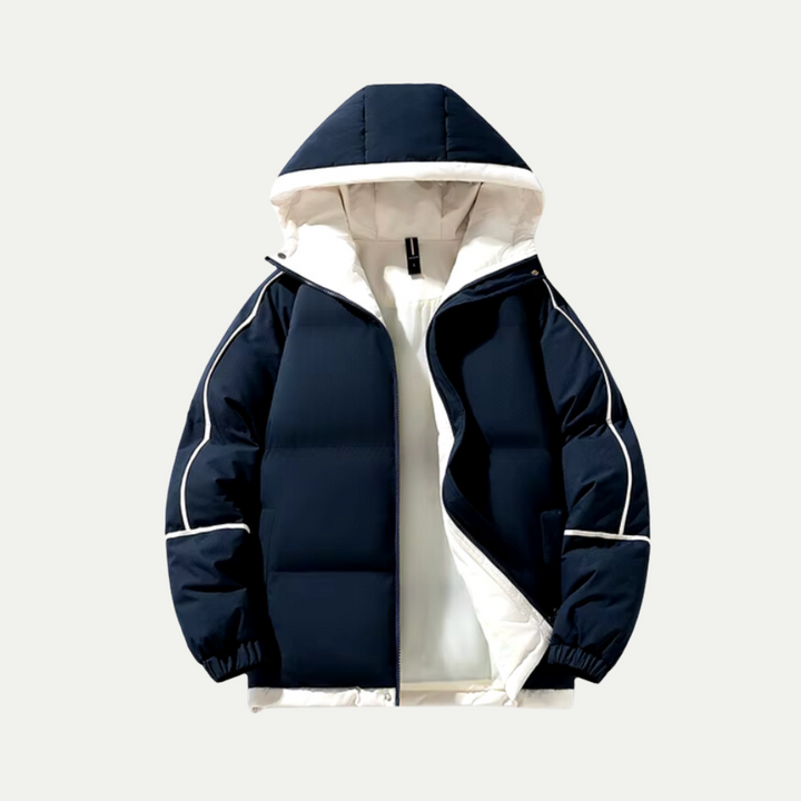 Vinter Essential | Unisex Isolerad Puffer Parka med Skyddande Huva | Elegant Design för Komfort och Stil 1