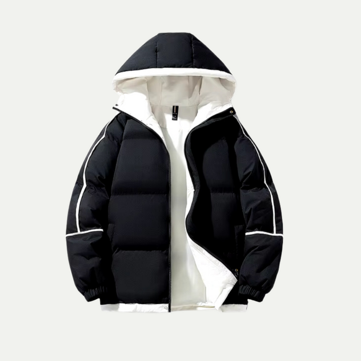 Vinter Essential | Unisex Isolerad Puffer Parka med Skyddande Huva | Elegant Design för Komfort och Stil 3