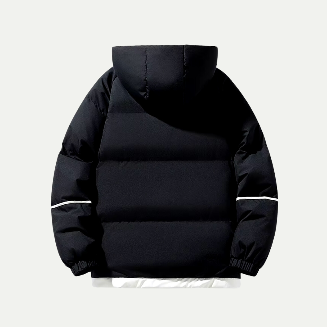 Vinter Essential | Unisex Isolerad Puffer Parka med Skyddande Huva | Elegant Design för Komfort och Stil 4