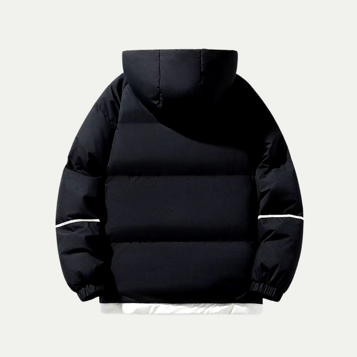 Vinter Essential | Unisex Isolerad Puffer Parka med Skyddande Huva | Elegant Design för Komfort och Stil 4