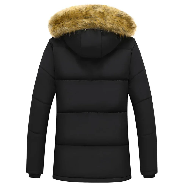 Vinterjacka | Parkas med Isolerad Huva och Multifunktionella Fickor | Hållbar Design för Kalla Dagar 4