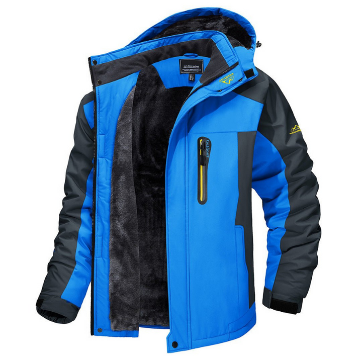 Vinterjacka för Män | Softshell med Vattenavvisande Ytterskal | Justerbar Huva för Optimal Komfort 2