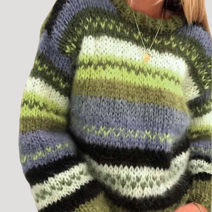 Vinterkollektion | Stickad Tröja Dam med Fluffig Textur | Oversized Passform för Komfort 3