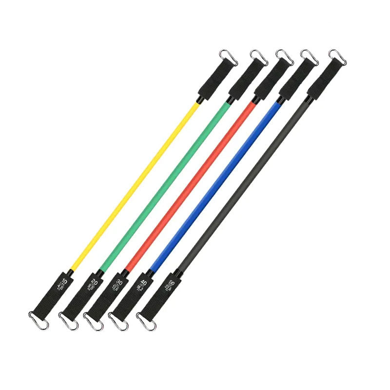 Motståndsband Set | Flexibla Motståndsband med Handtag och 5 Styrkor | Effektiv Träning för Hemma och Utomhus Lissandra.se