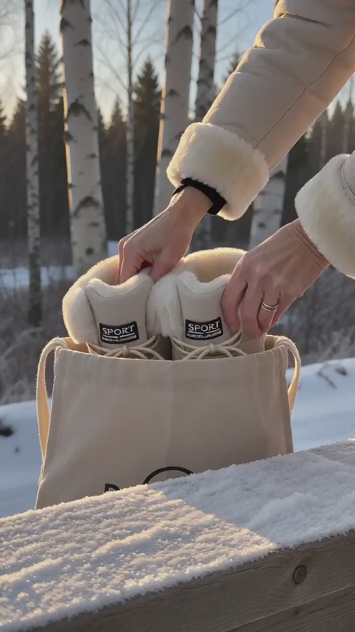 Kort film som visar varma och bekväma för kalla vinterdagar i rörelse — passform, material och detaljer.