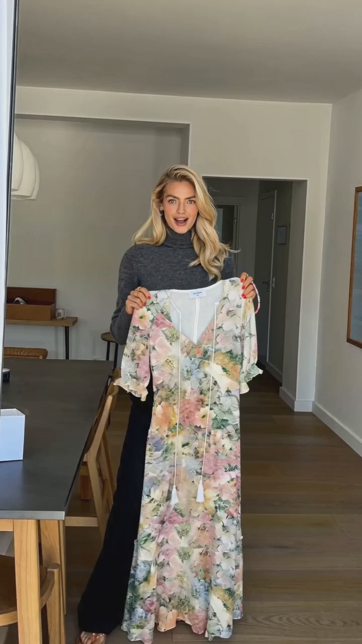 Sophie | Bohemisk Lång Maxiklänning Dam för Sommar