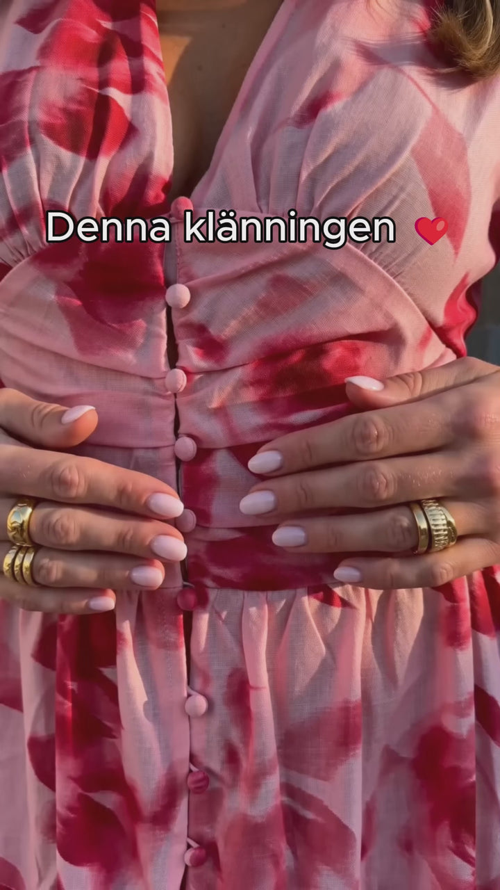 Sophie | Långärmad midiklänning med blommönster